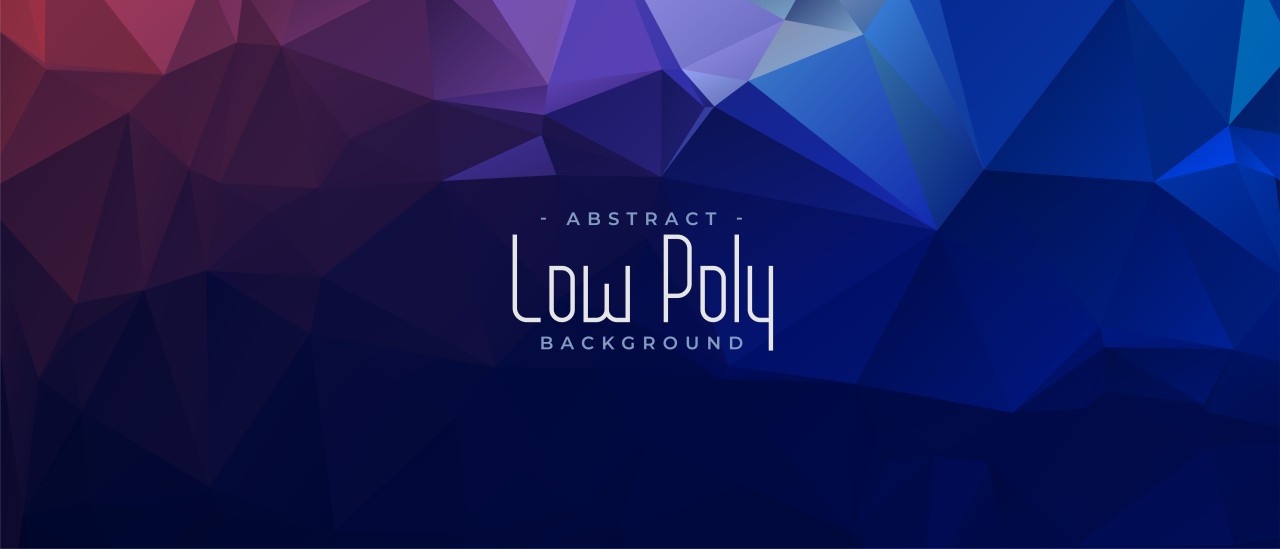 blue abstract low poly triangular banner design - Photo #118 ...
