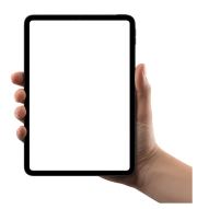 Blank Tablet Screen Mockup Held by Hand for App and Website UI Design ...